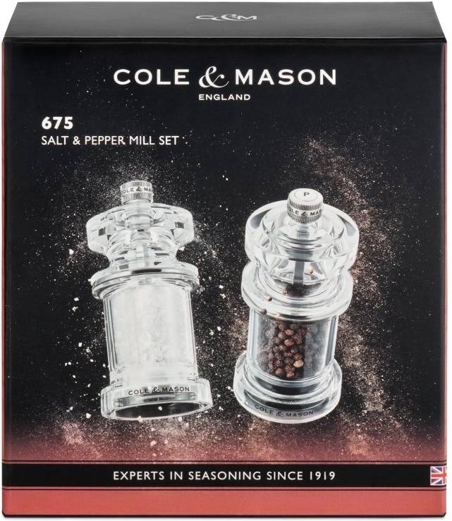 Cole & Mason Sada mlýnků na sůl a pepř 675 Precision+ 118 mm