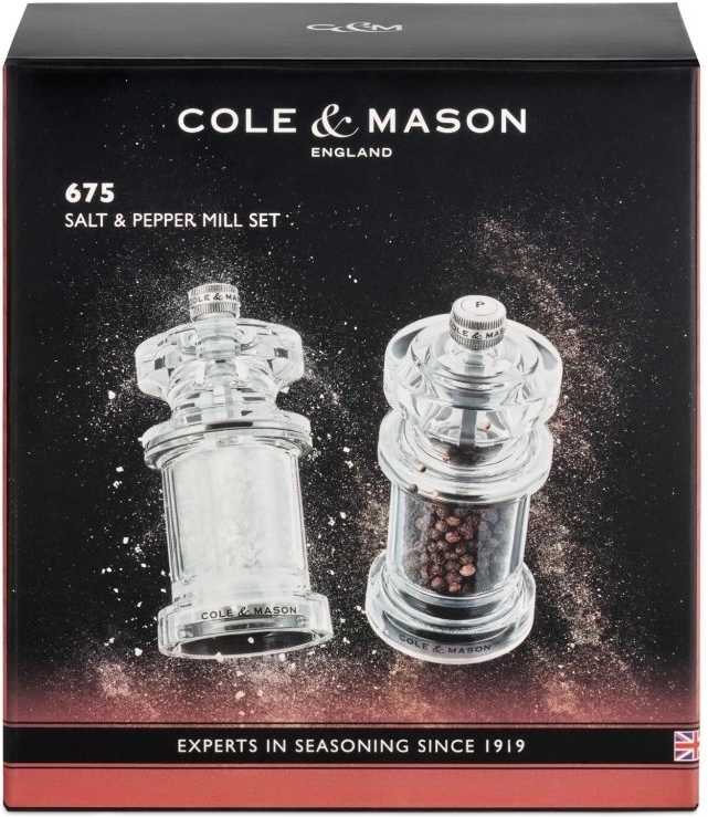 Cole & Mason Sada mlýnků na sůl a pepř 675 Precision+ 118 mm