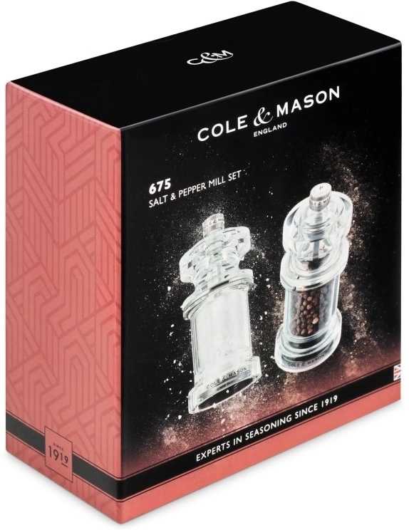 Cole & Mason Sada mlýnků na sůl a pepř 675 Precision+ 118 mm
