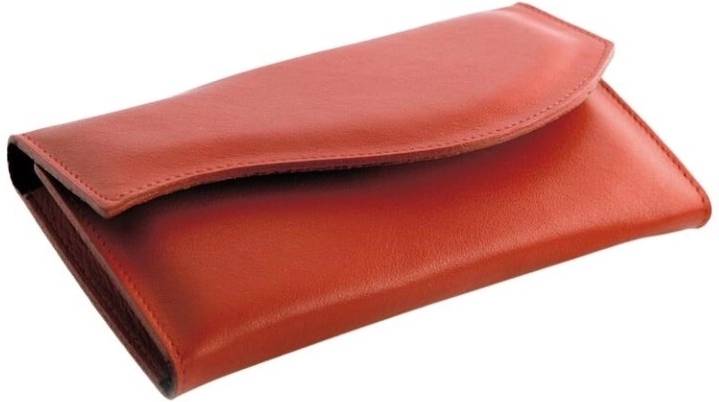 Alpen Manikúrní sada Nickel kožená na druk 5 ks červená