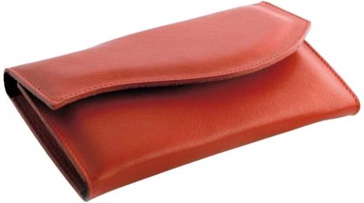 Alpen Manikúrní sada Nickel kožená na druk 5 ks červená