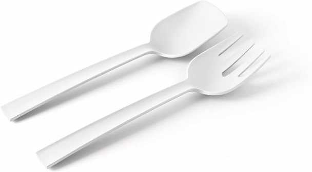 BlimPlus Příbor Paestum na servírování salátu Arctic White