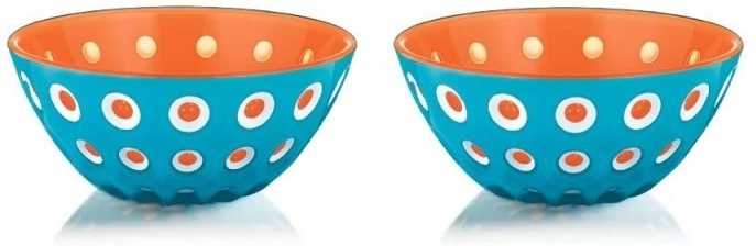 Guzzini Sada 2 misek Le Murrine 12 cm oranžová, modrá, bílá
