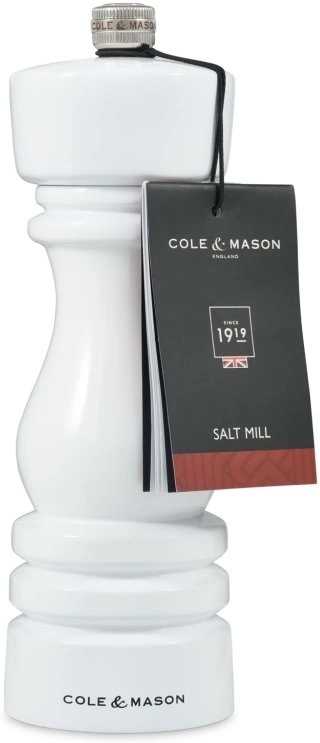 Cole & Mason Mlýnek na pepř London White Gloss Precision+ 18 cm