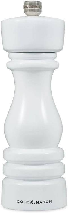 Cole & Mason Mlýnek na pepř London White Gloss Precision+ 18 cm
