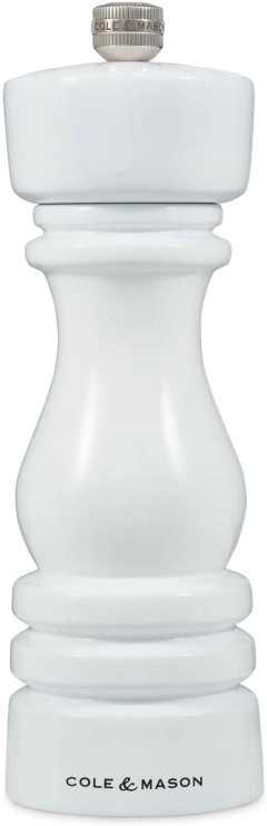 Cole & Mason Mlýnek na pepř London White Gloss Precision+ 18 cm