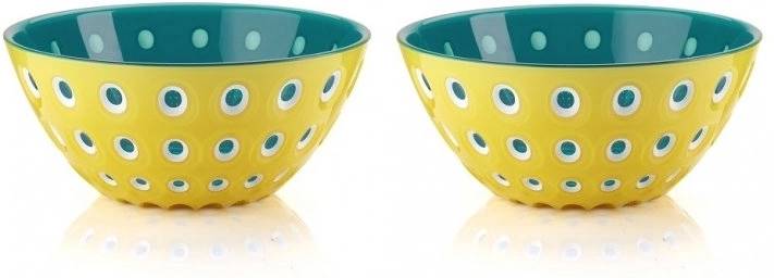 Guzzini Sada 2 misek Le Murrine 12 cm žlutá, bílá, akvamarínová