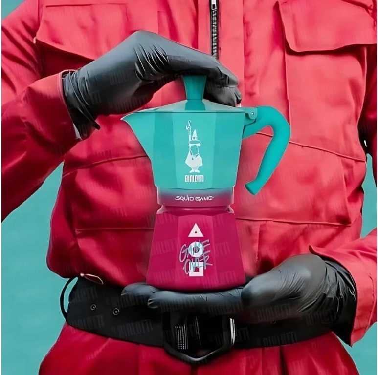 Bialetti Moka kávovar Moka Express Squid Gam na 6 šálků