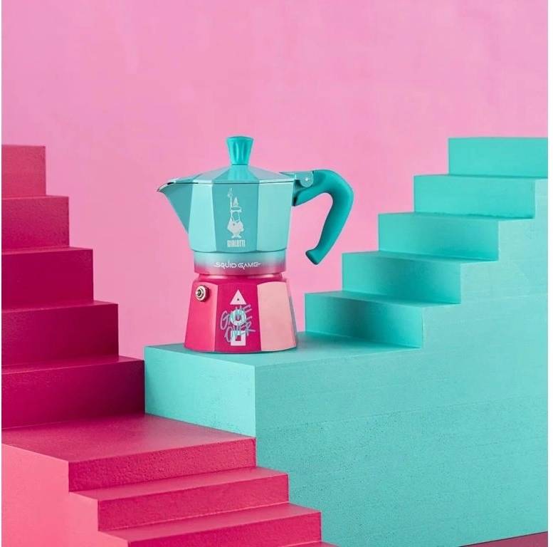 Bialetti Moka kávovar Moka Express Squid Gam na 6 šálků