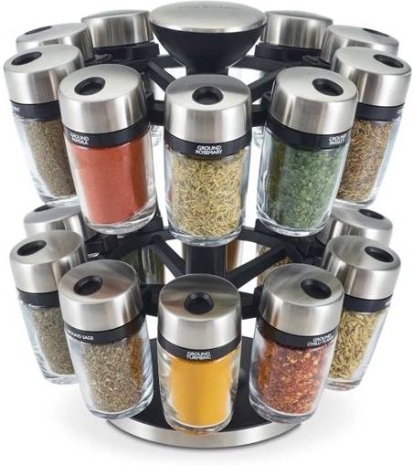 Cole & Mason Otočný stojan s kořenkami 20 ks