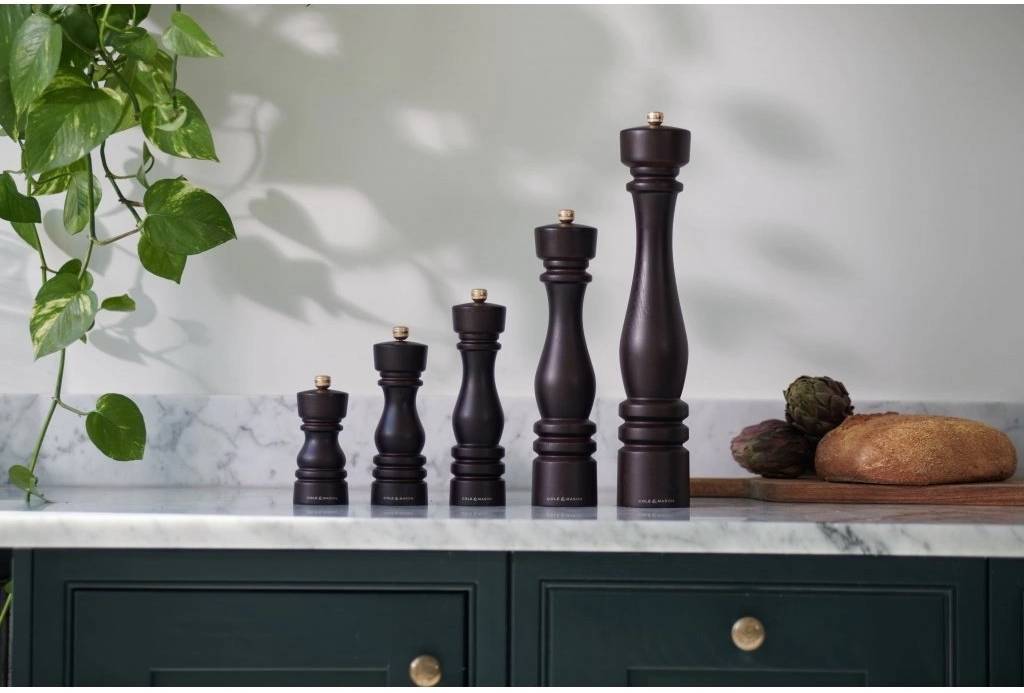 Cole & Mason Sada mlýnků na sůl a pepř London Chocolate Wood 22 cm