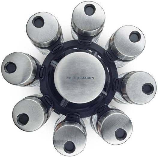 Cole & Mason Otočný stojan s kořenkami 16 ks