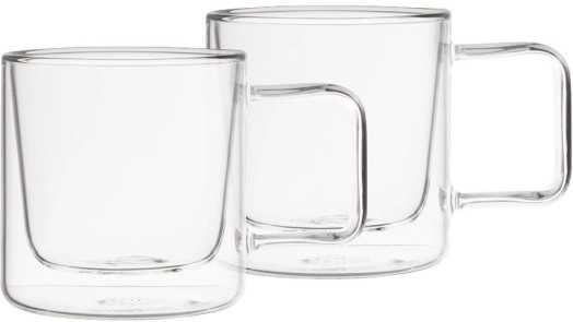 Weis Hrnek s uchem, dvojité sklo, 80 ml, sada 2 ks