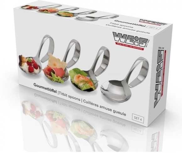 Weis Gourmet, Servírovací lžičky, nerez, sada 4 ks