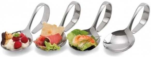 Weis Gourmet, Servírovací lžičky, nerez, sada 4 ks