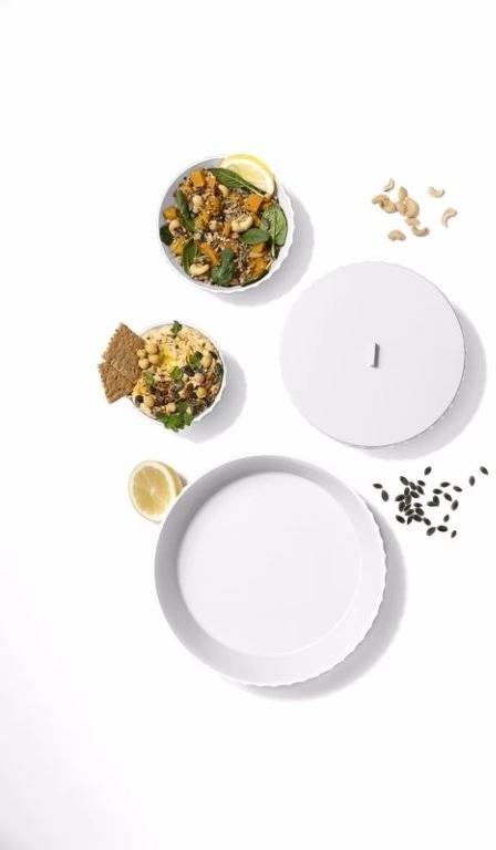 BlimPlus Poklice na mísu Hera M Arctic White 20 cm