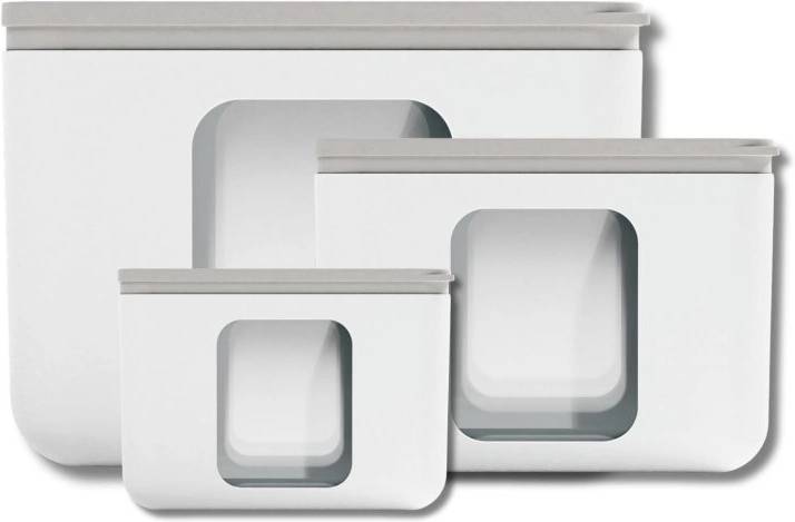 BlimPlus Sada 3 krabiček na jídlo PEEK BOX QUADRO Arctic White