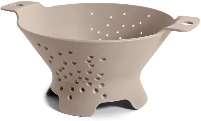 BlimPlus Cedník s podstavcem Cosmo Moka Grey