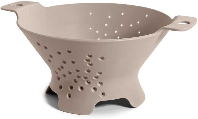 BlimPlus Cedník s podstavcem Cosmo Moka Grey