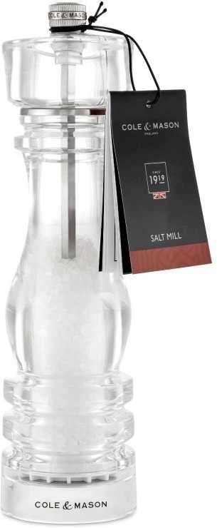 Cole & Mason Mlýnek na sůl London Acrylic Precision+ 22 cm