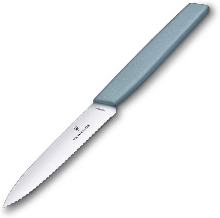 Victorinox Nůž nakrajovací Swiss Modern 10 cm modrošedý