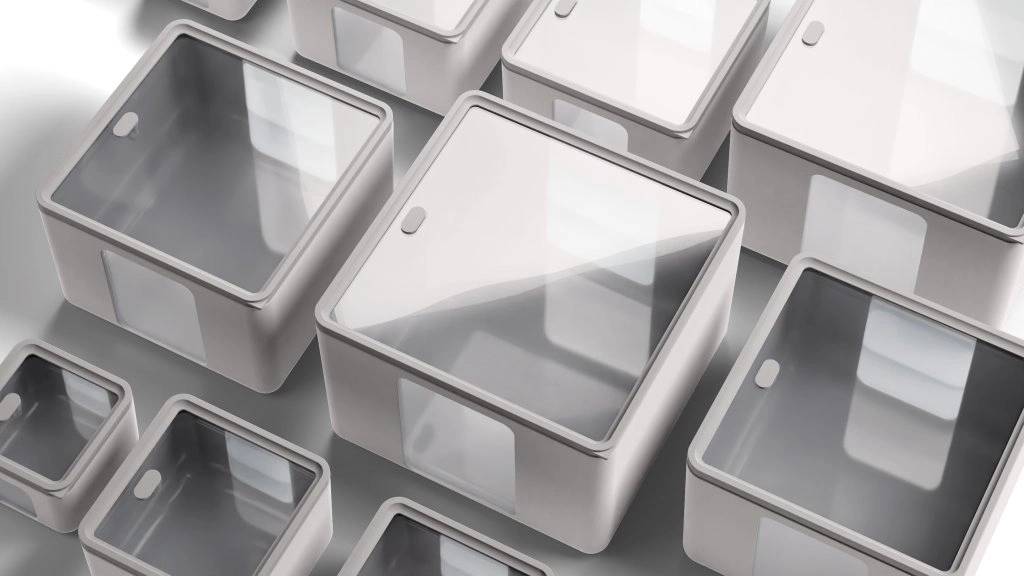 BlimPlus Krabička na jídlo PEEK BOX QUADRO Silk vel. XS