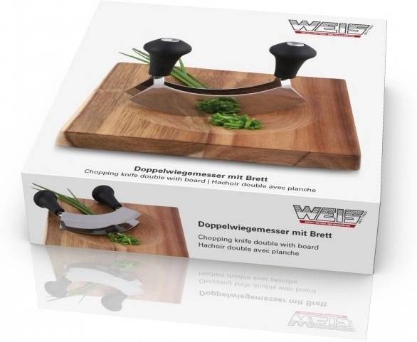 Weis Nůž kolíbkový dvojitý s prkénkem
