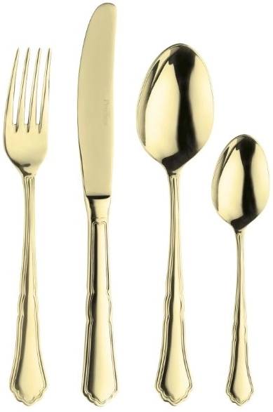 Pintinox Sada příborů SETTECENTO TREASURE GOLD 24 ks