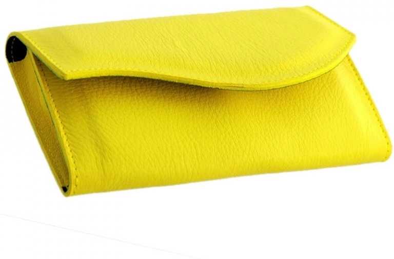 Alpen Manikúrní sada Nickel kožená na druk 5 ks žlutá