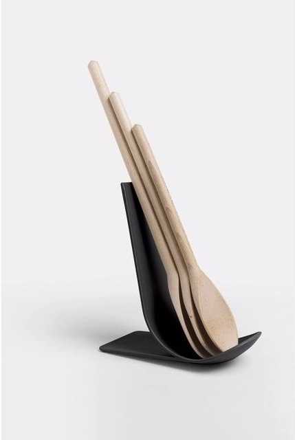 BlimPlus Odkládací stojánek na kuchyňské náčiní Stand Carbon Black