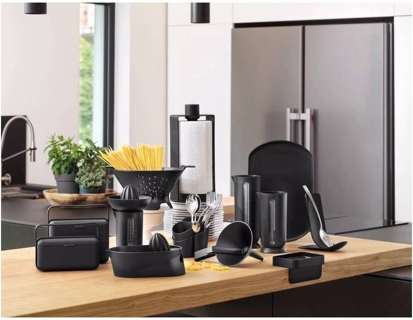 BlimPlus Odkládací stojánek na kuchyňské náčiní Stand Carbon Black