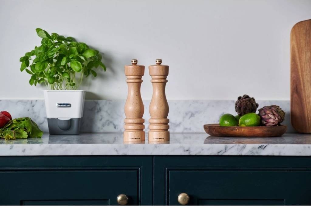 Cole & Mason Mlýnek na sůl London Precision+ přírodní buk 22 cm