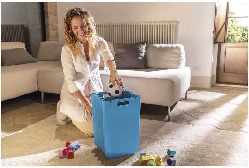 Guzzini Skládací kontejner Eco Packly Container víceúčelový černý