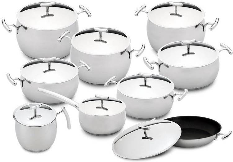 Silampos Sada hrnců a kastrolů Yumi 9dílná s poklicemi