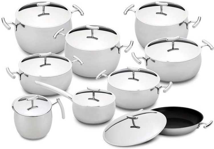 Silampos Sada hrnců a kastrolů Yumi 9dílná s poklicemi