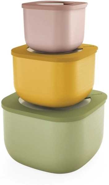 Guzzini Sada 3 hlubokých boxů na jídlo Eco Store&More 3 barvy