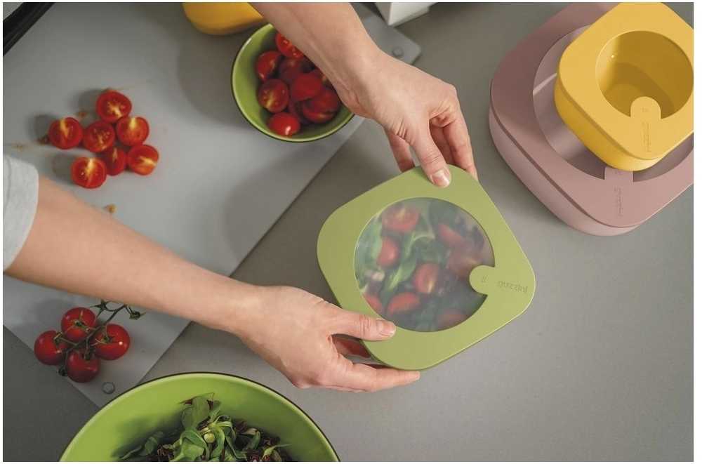 Guzzini Sada 3 hlubokých boxů na jídlo Eco Store&More 3 barvy