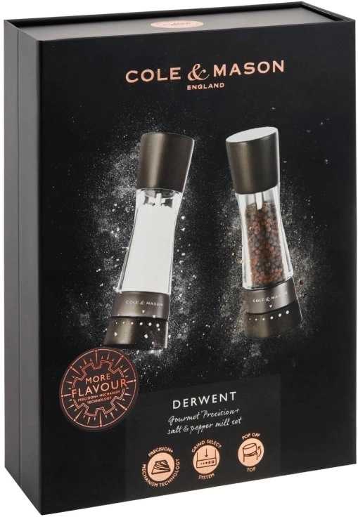 Cole & Mason Sada mlýnků na sůl a pepř Derwent Black Wood