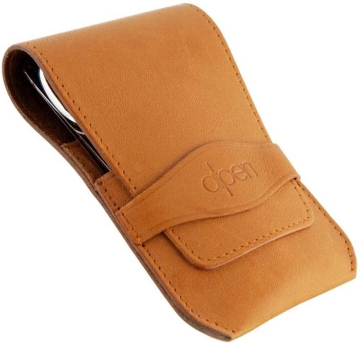 Alpen Manikúrní sada Nickel kožená 5 ks Tabacco