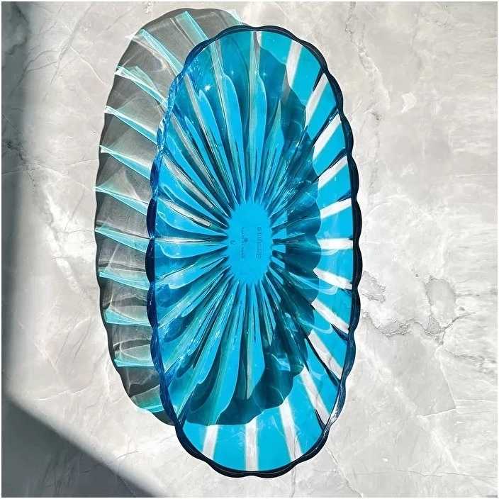 Guzzini Tác oválný Dolce Vita Turquoise