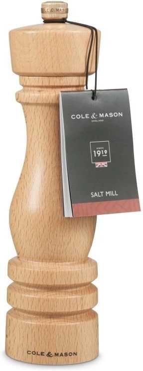 Cole & Mason Mlýnek na pepř London Precision+ přírodní buk 22 cm