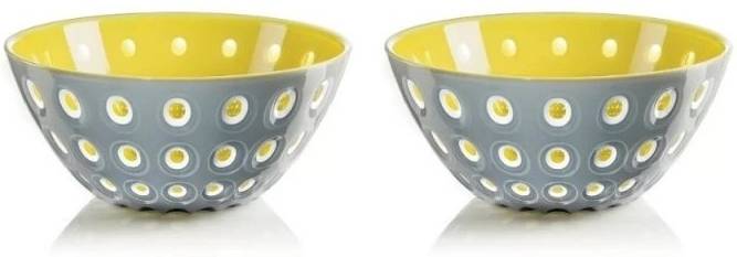Guzzini Sada 2 misek Le Murrine 12 cm žlutá, šedá, bílá
