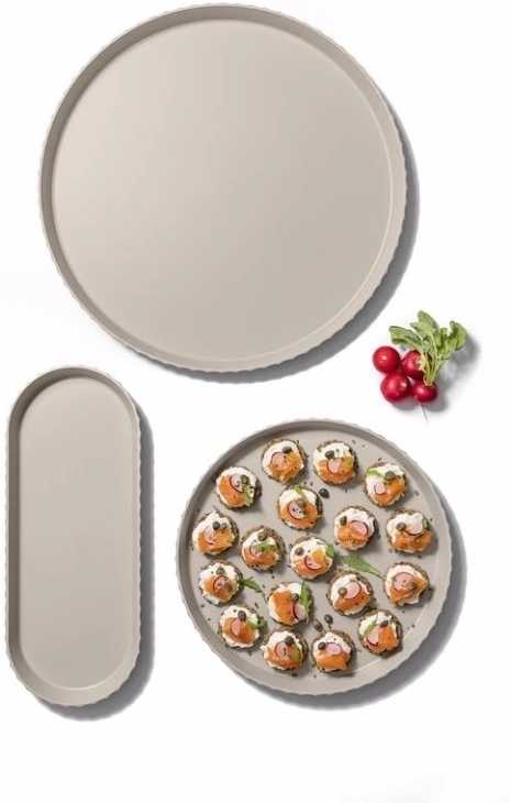 BlimPlus Tác kulatý Atena L Moka Grey 40 cm