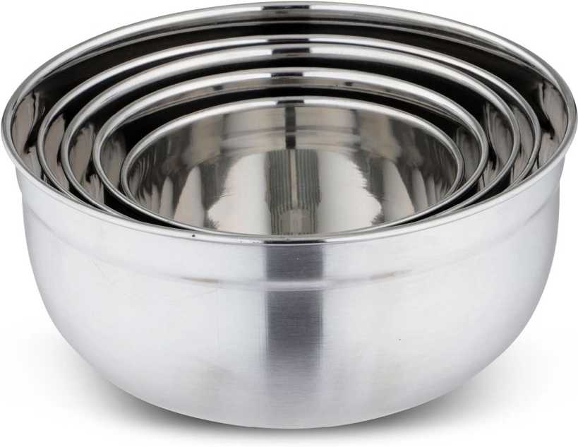 Weis Sada 5 kuchyňských misek nerezové s víkem