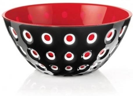 Guzzini Mísa Le Murrine 20 cm černá, bílá, červená