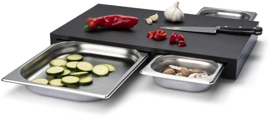 Continenta Prkénko krájecí se 3 zásuvkami Duracore