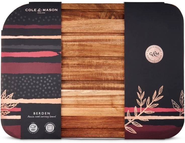 Cole & Mason Prkénko Berden 46 x 34 cm akáciové dřevo