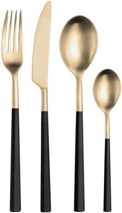 Pintinox Sada 24 ks příborů Hive Black & Honey