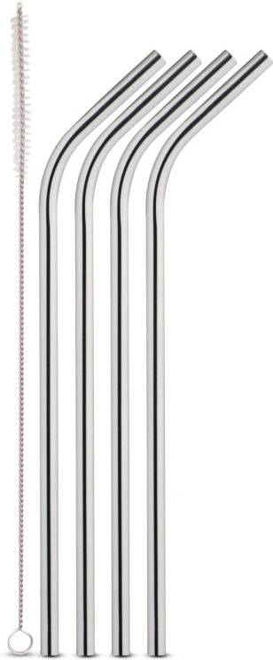 Weis Brčko zahnuté vč. kartáčku na čištění, sada 4 ks, nerez, prům 6,5 mm