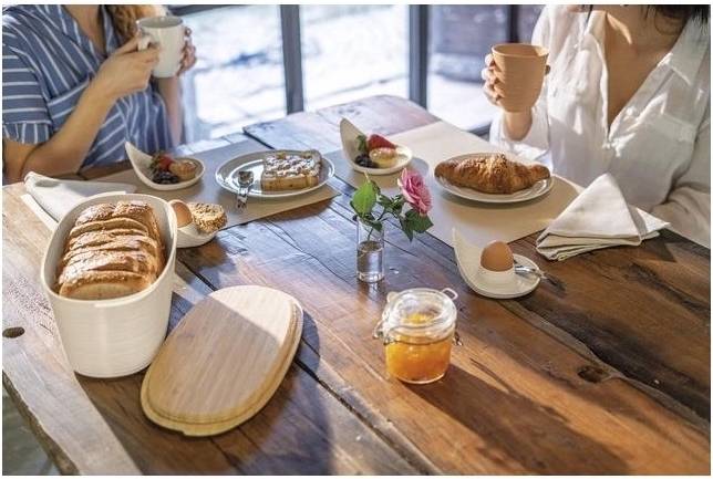 Guzzini Dóza na pečivo Tierra 3 l bílá